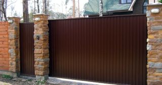 Купить откатные ворота консольные Каспийск, цена от 2790 руб.